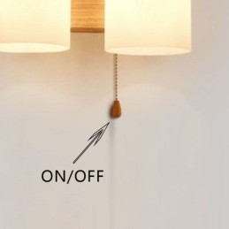Nordic Wood Vägglampa Glas Lampskärm Sconce Light