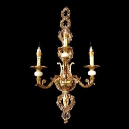 Europeisk Vägglampa Lyxig Kronblad Vägglampa Jade Dekorationslampa Sängbelysning