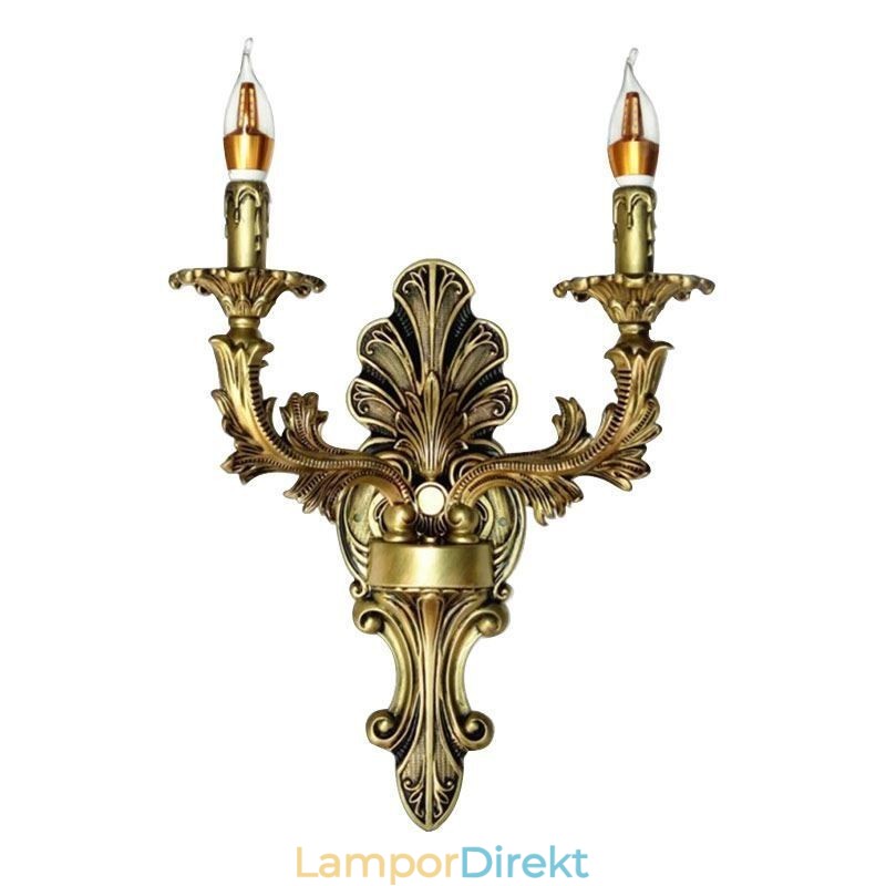 Europeisk Retro Vägglampa Kreativ Dubbel Hembelysning Vägglampa Sängbelysning