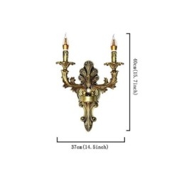 Europeisk Retro Vägglampa Kreativ Dubbel Hembelysning Vägglampa Sängbelysning