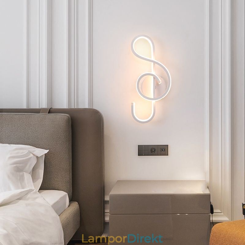 Vägglampa Minimalistisk Akryl Note Vägglampa