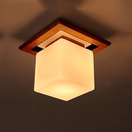Flush Mount Mini Style Modern Contemporary Wood