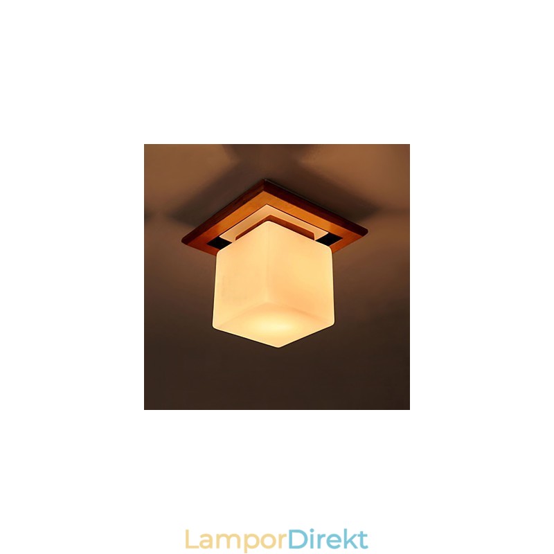Flush Mount Mini Style Modern Contemporary Wood