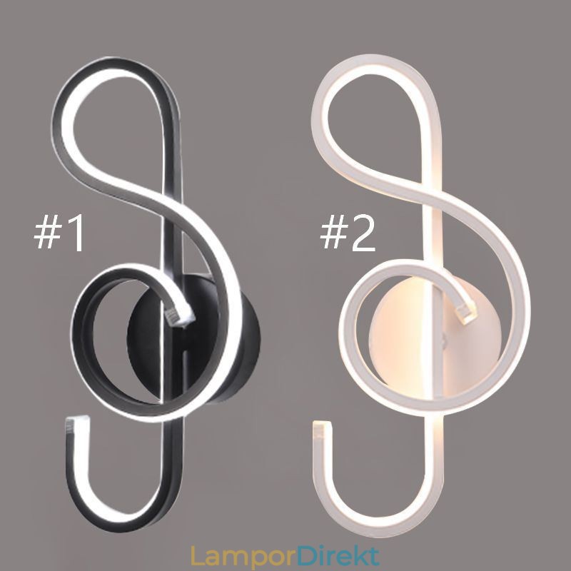 Vägglampa Minimalistisk Akryl Note Vägglampa