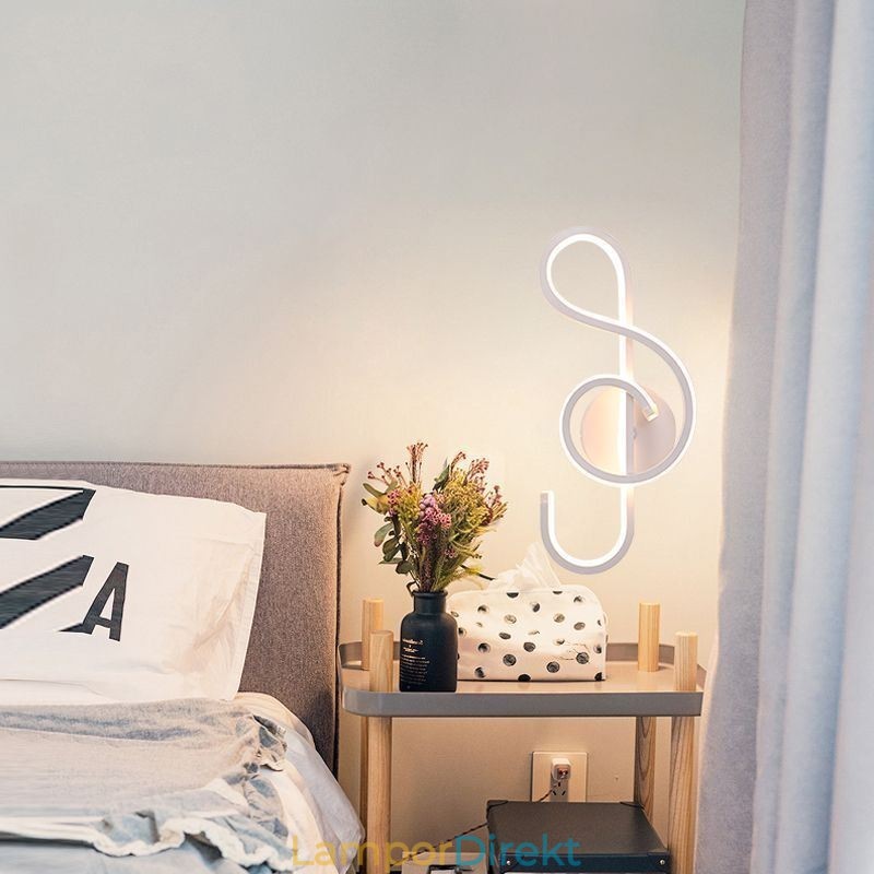 Vägglampa Minimalistisk Akryl Note Vägglampa
