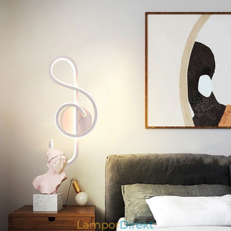 Vägglampa Minimalistisk Akryl Note Vägglampa