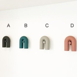 Vägglampa U-Form Minimalistisk Kreativ Vägglampa 90 Roterande Lampskärm