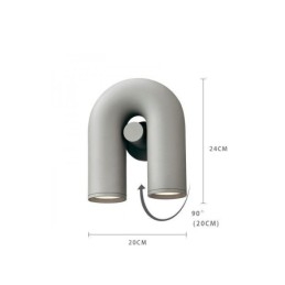 Vägglampa U-Form Minimalistisk Kreativ Vägglampa 90 Roterande Lampskärm
