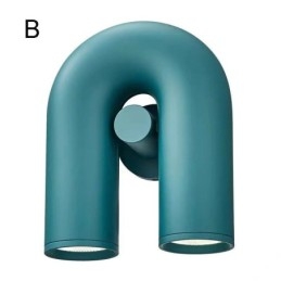 Vägglampa U-Form Minimalistisk Kreativ Vägglampa 90 Roterande Lampskärm