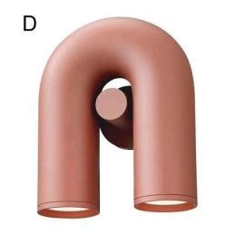 Vägglampa U-Form Minimalistisk Kreativ Vägglampa 90 Roterande Lampskärm