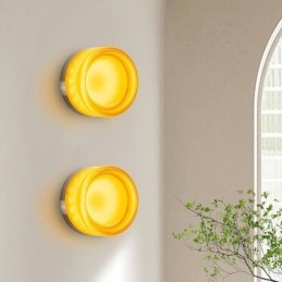 Vägglampa Modern Minimalistisk Akryl Enkelhuvud Runt Smidesjärn Liten Vägglampa