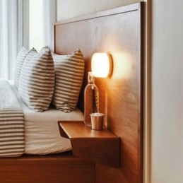 Vägglampa Modern Minimalistisk Akryl Enkelhuvud Runt Smidesjärn Liten Vägglampa