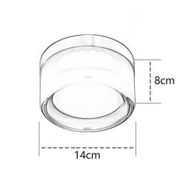 Vägglampa Modern Minimalistisk Akryl Enkelhuvud Runt Smidesjärn Liten Vägglampa