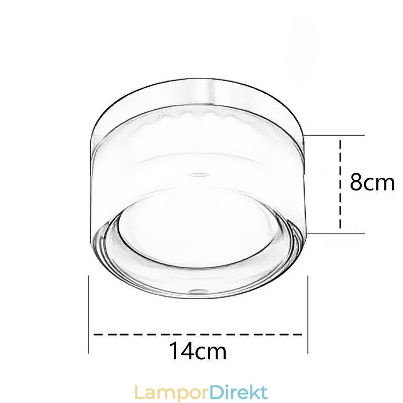 Vägglampa Modern Minimalistisk Akryl Enkelhuvud Runt Smidesjärn Liten Vägglampa