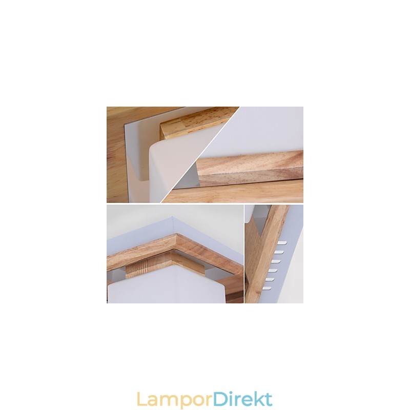 Flush Mount Mini Style Modern Contemporary Wood
