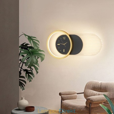 Vägglampa Modern Minimalistisk Akryl Smidesjärn Klocka Vägglampa Vägglampa Modern Minimalistisk Akryl Smidesjärn Klocka Vägglampa
