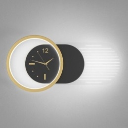 Vägglampa Modern Minimalistisk Akryl Smidesjärn Klocka Vägglampa