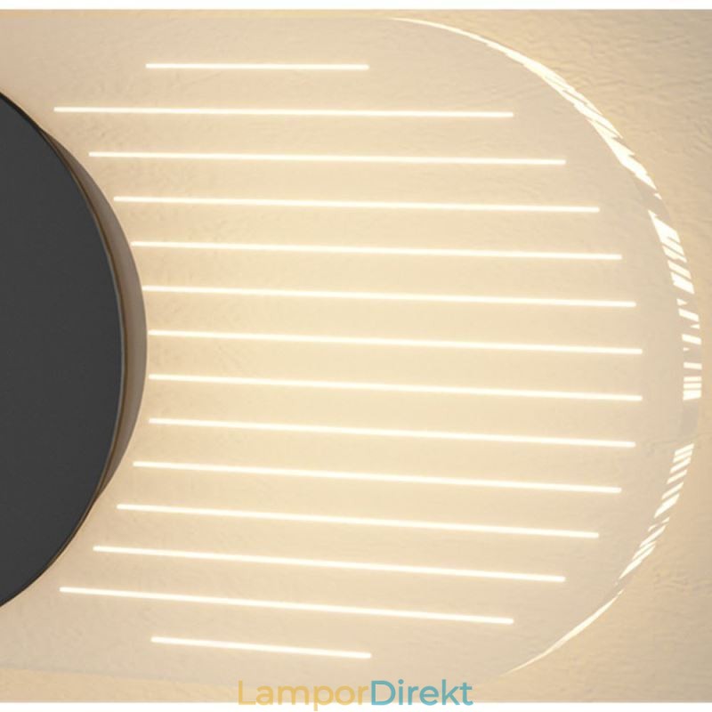 Vägglampa Modern Minimalistisk Akryl Smidesjärn Klocka Vägglampa