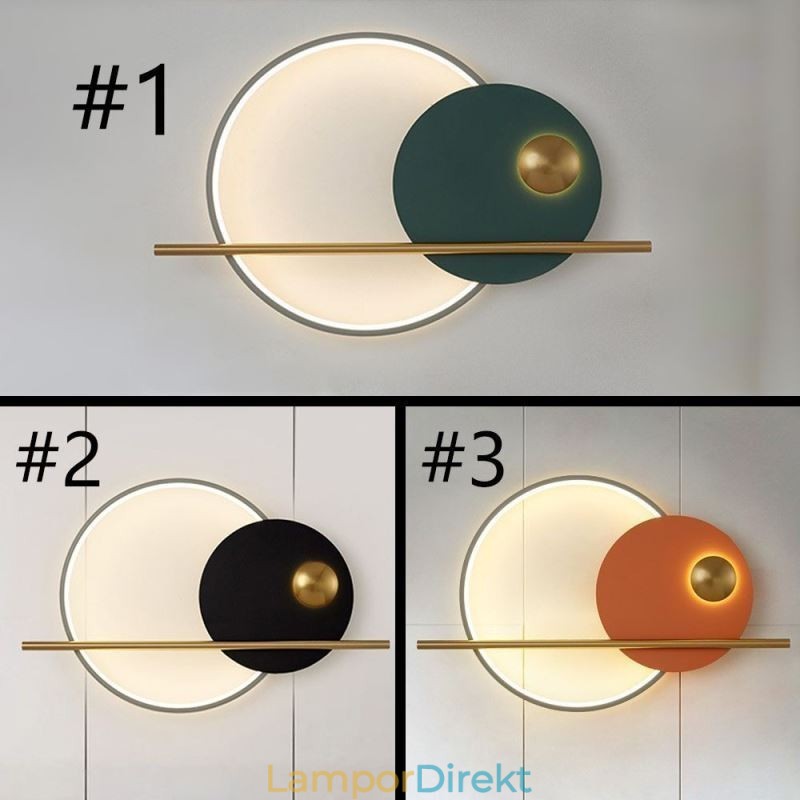 Vägglampa Rund Trädgård Smidesjärn Vägglampa