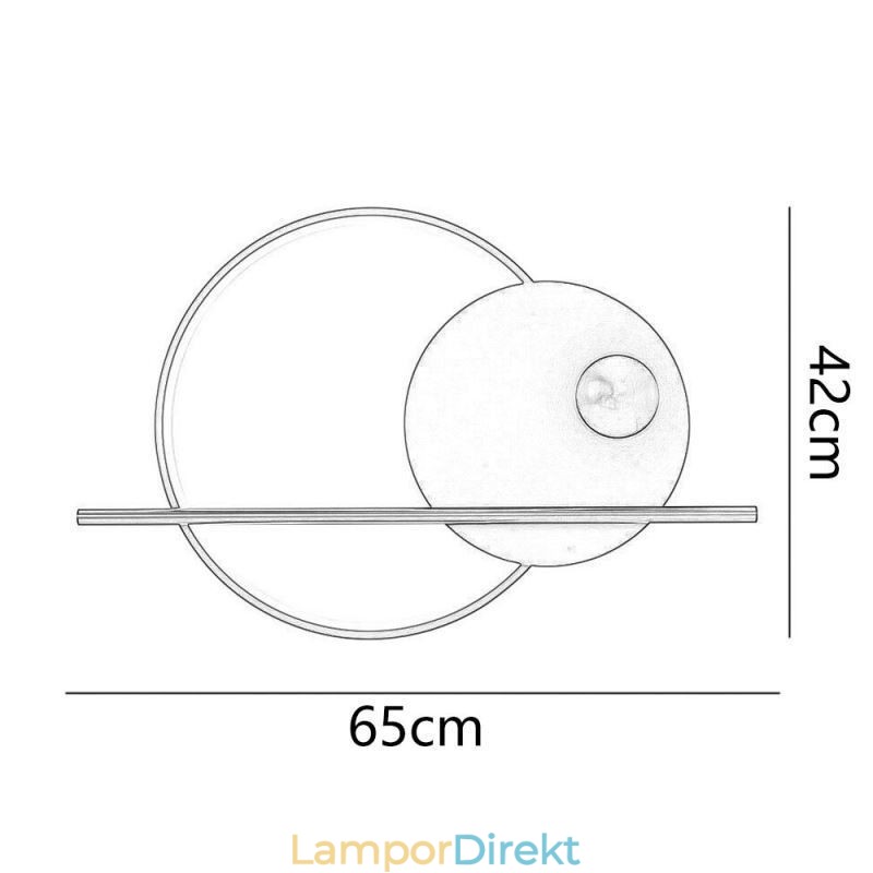 Vägglampa Rund Trädgård Smidesjärn Vägglampa
