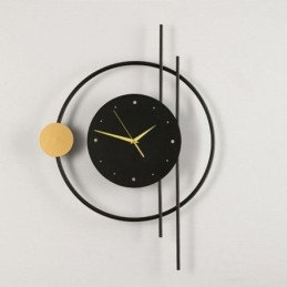 Klocka Vägglampa Modern Minimalistisk Smidesjärn Vägglampa Och