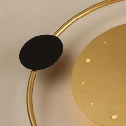 Klocka Vägglampa Modern Minimalistisk Smidesjärn Vägglampa Och