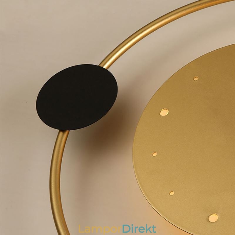 Klocka Vägglampa Modern Minimalistisk Smidesjärn Vägglampa Och