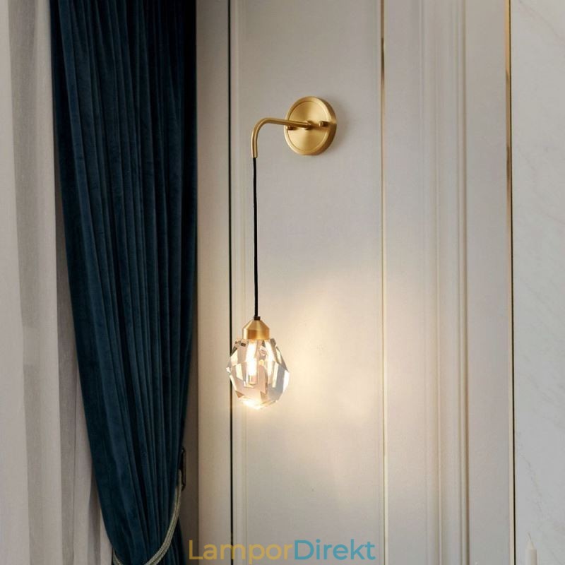 Modern Vägglampa Creative Crystal Vägglampa