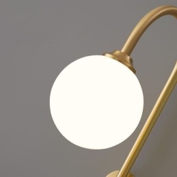 Modern Vägglampa I Borstat Guld Vägglampa