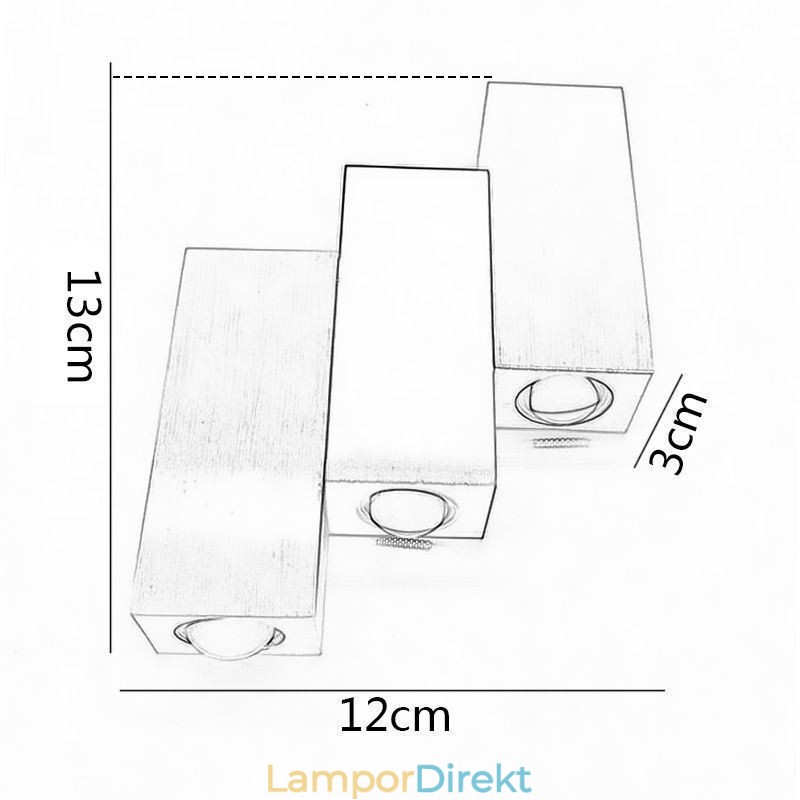 Modern Vägglampa Upp Och Ner Vägglampa I Aluminium