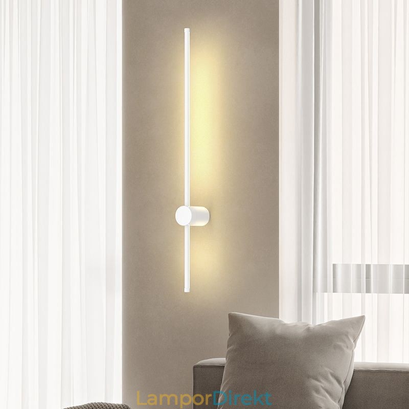 Modern Lång Vägglampa Sängdekor Lampgång