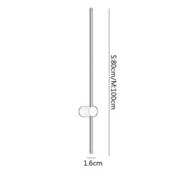 Modern Lång Vägglampa Sängdekor Lampgång