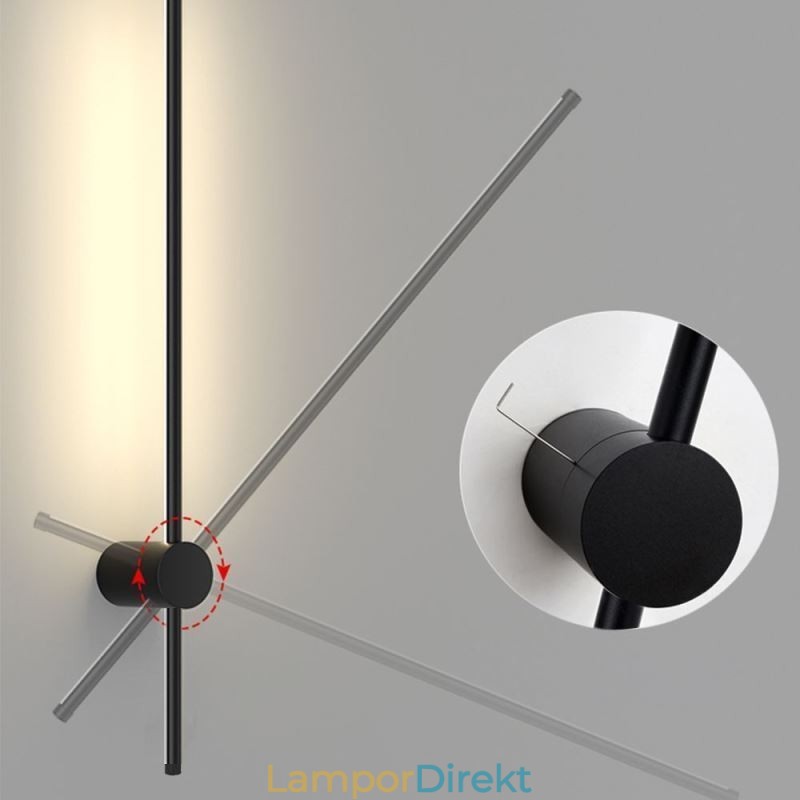 Modern Lång Vägglampa Sängdekor Lampgång