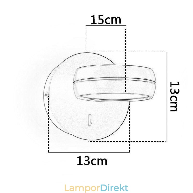 Vridbar Vägglampa Modern Minimalistisk Vägglampa