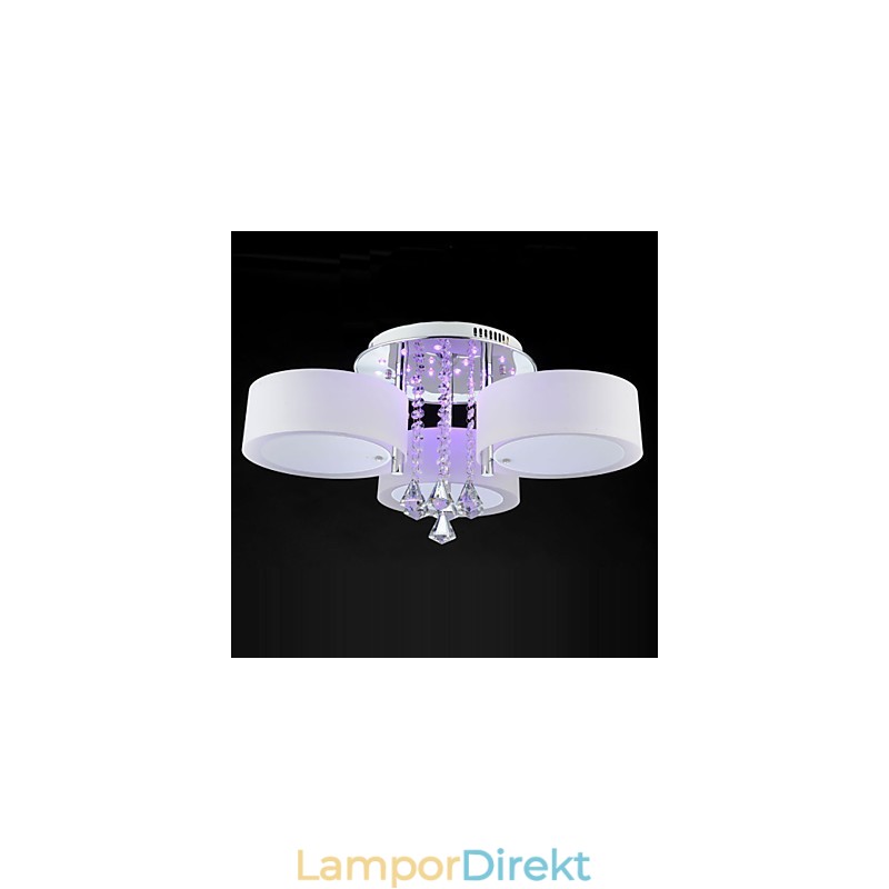 Fjärrkontroll Flush Mount Crystal Modern Contemporary
