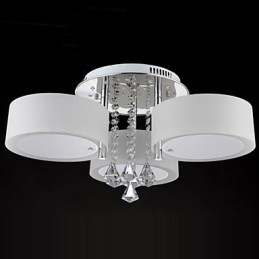 Fjärrkontroll Flush Mount Crystal Modern Contemporary
