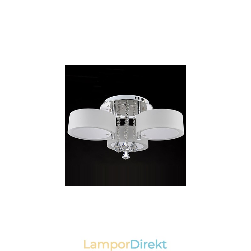 Fjärrkontroll Flush Mount Crystal Modern Contemporary