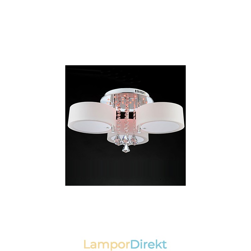 Fjärrkontroll Flush Mount Crystal Modern Contemporary