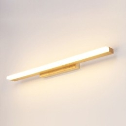 Spegelljus Vägglampa I Massivt Trä Modern Sconce Vägglampa