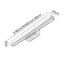 Spegelljus Vägglampa I Massivt Trä Modern Sconce Vägglampa