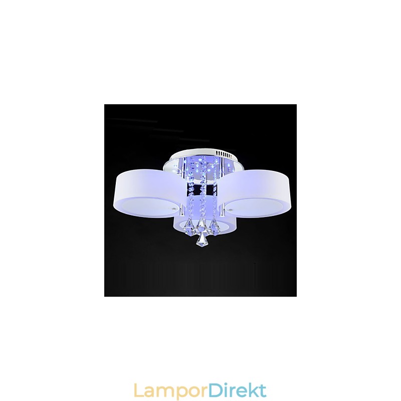 Fjärrkontroll Flush Mount Crystal Modern Contemporary
