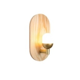 Dekoration Vägg Trä Lampa Entré Gångljus Nordic Bedside Vägglampa