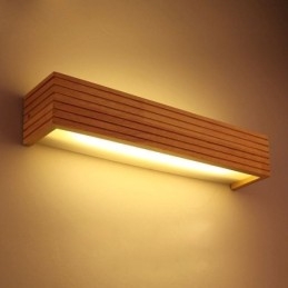 Japansk Stil Trä Vägglampor Lampa Badrum Hem Vägglampa