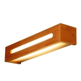 Modern Vägg Trälampa Entré Gångljus Nordic Bedside Vägglampa