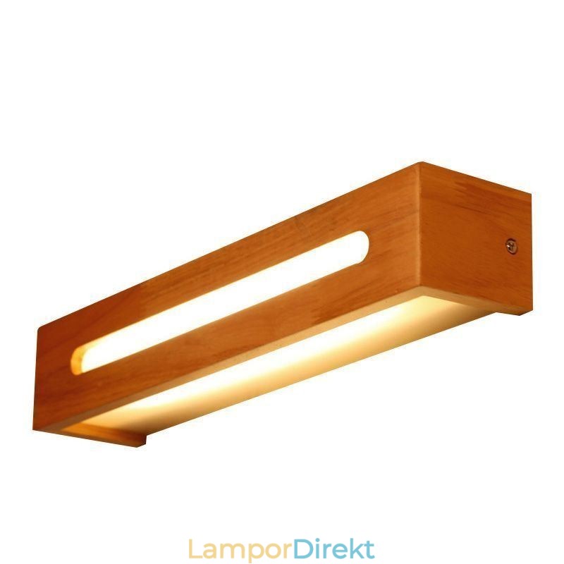 Modern Vägg Trälampa Entré Gångljus Nordic Bedside Vägglampa