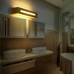 Modern Vägg Trälampa Entré Gångljus Nordic Bedside Vägglampa