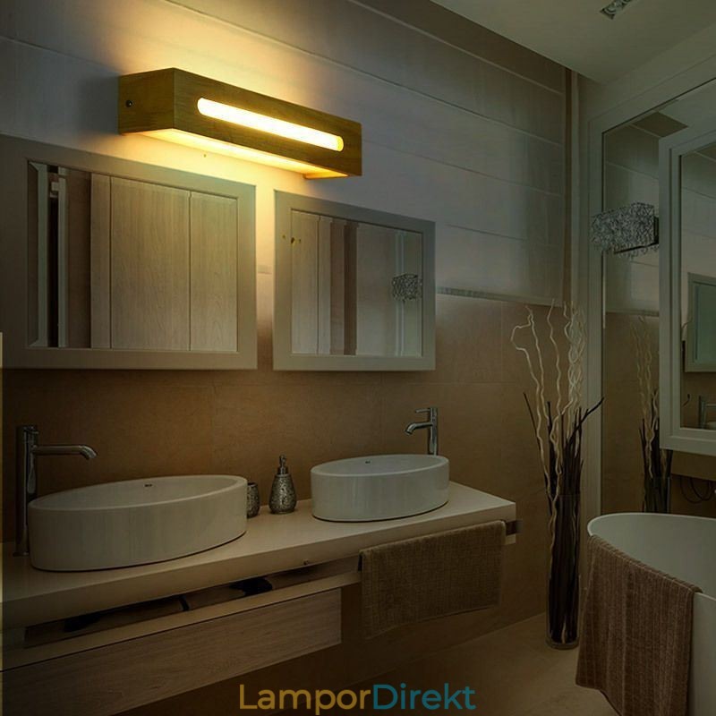 Modern Vägg Trälampa Entré Gångljus Nordic Bedside Vägglampa