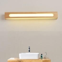 Modern Vägg Trälampa Entré Gångljus Nordic Bedside Vägglampa