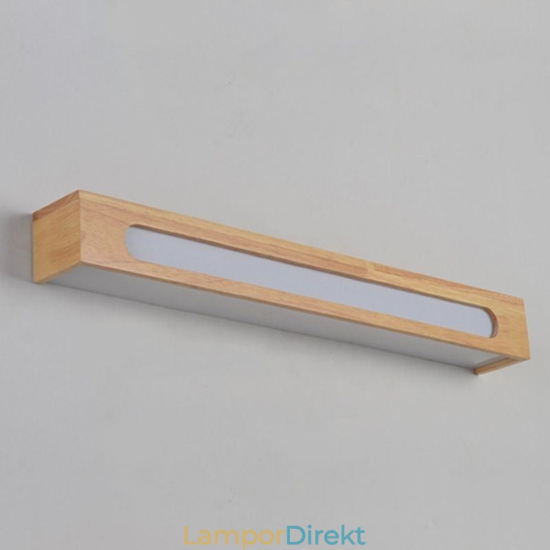 Modern Vägg Trälampa Entré Gångljus Nordic Bedside Vägglampa