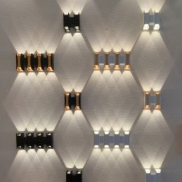 Vattentät Vägglampa Modern Aluminium Utanpåliggande Trädgårdsverandalampa
